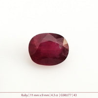 Ruby Gemstone - 4.3 ct. 9mm