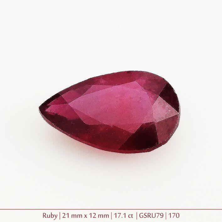 Ruby Gemstone - 17.1 ct. 12mm