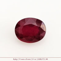 Ruby Gemstone - 5.1 ct.  9mm
