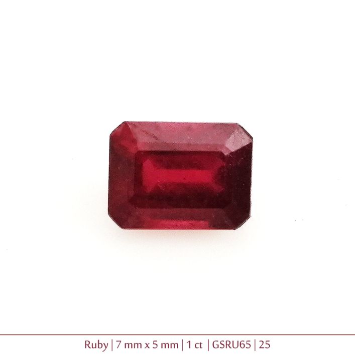 Ruby Gemstone - 1 ct  5mm