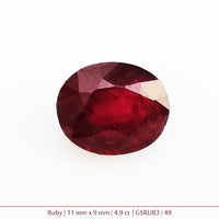 Ruby Gemstone - 4.9 ct. 9mm