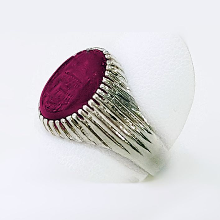 Fountain Men Ruby Ring (Bespoke)