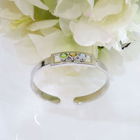 Birthstone Cuff bracelet - Topaz, Citrine, Peridot