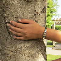 Birthstone Cuff bracelet - Topaz, Citrine, Peridot