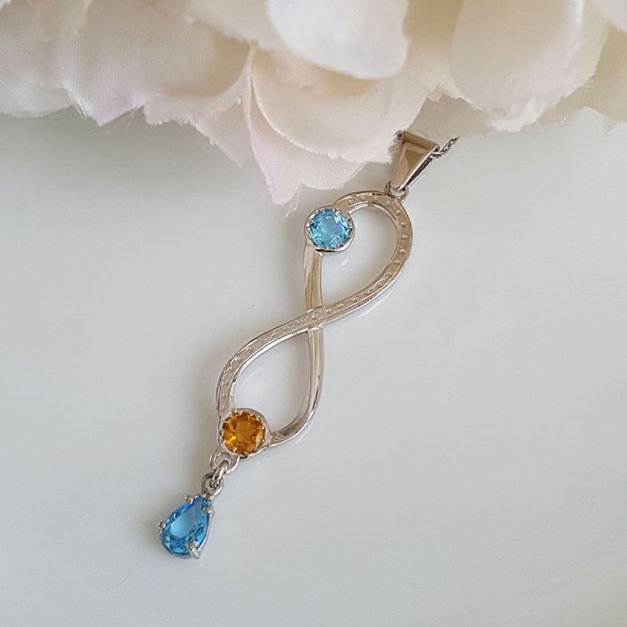 Infinity Set -  Topaz & Citrine