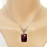 Chevron Amethyst Pendant