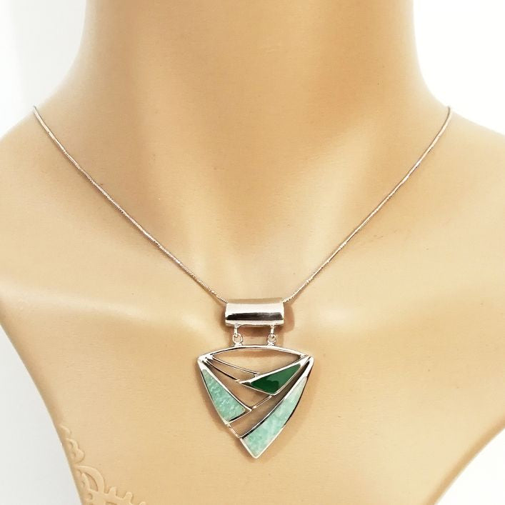 Aegis Amazonite Pendant