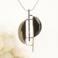 Arc Pendant - Hematite