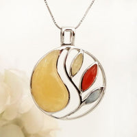Ravishing Pendant - Calcite & Carnelian