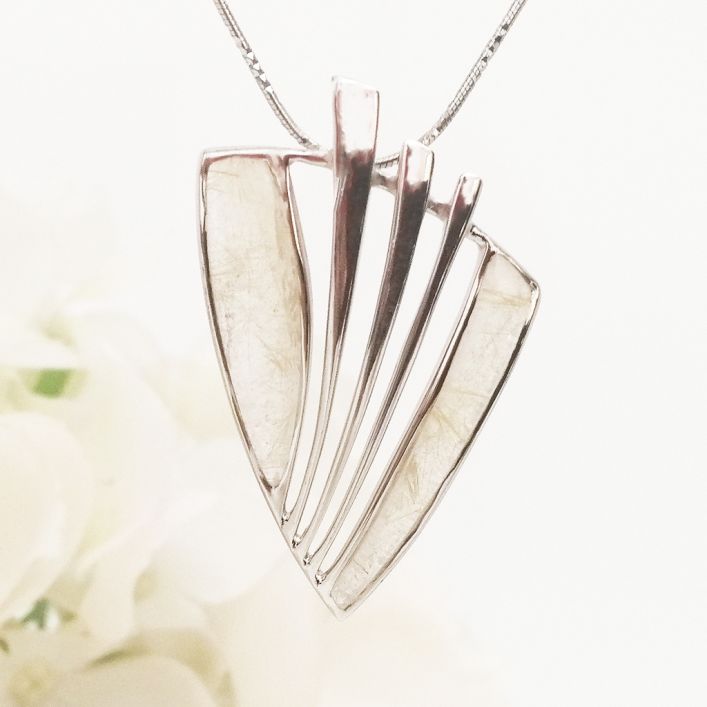 Armor Pendant - Rutile Quartz