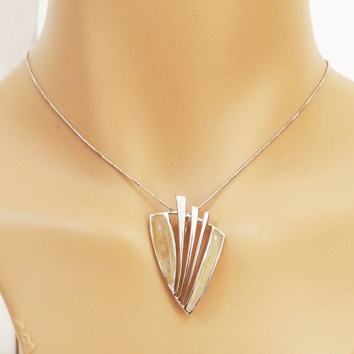 Armor Pendant - Rutile Quartz
