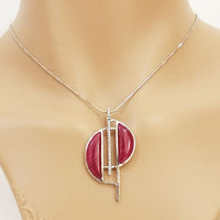 Arc Pendant - Ruby