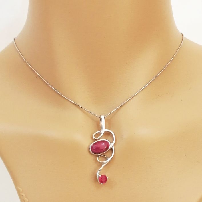 Whirl Pendant - Ruby