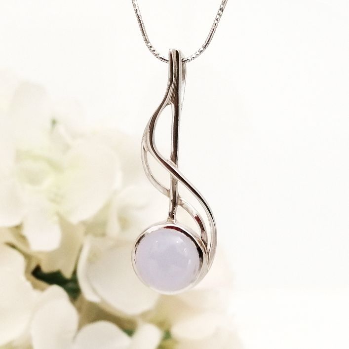 Elegant Chalcedony Pendant