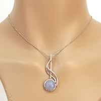 Elegant Chalcedony Pendant