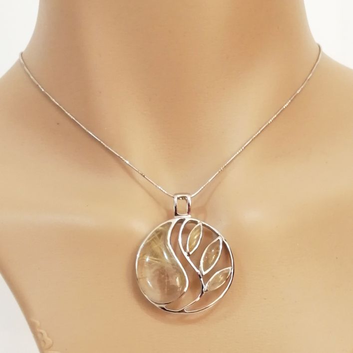 Ravishing Pendant - Rutile Quartz