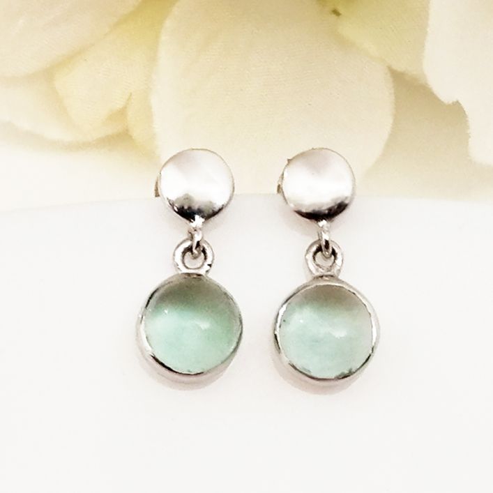 Green Fluorite Earrings