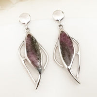 Ruby Zoisite Earrings