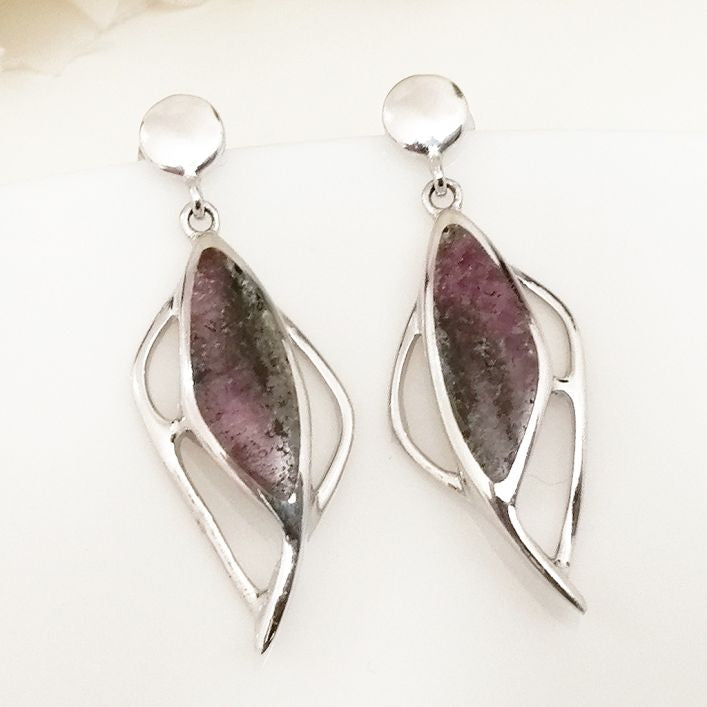 Ruby Zoisite Earrings
