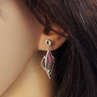 Ruby Zoisite Earrings