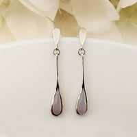 Lean Earrings - Chalcedony