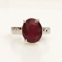 Simple Ruby Men Ring - 5.7 gms 