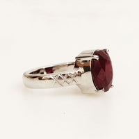 Simple Ruby Men Ring - 5.7 gms