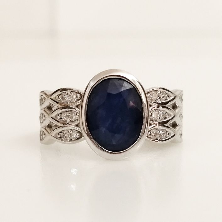 Blue Sapphire Unisex Ring