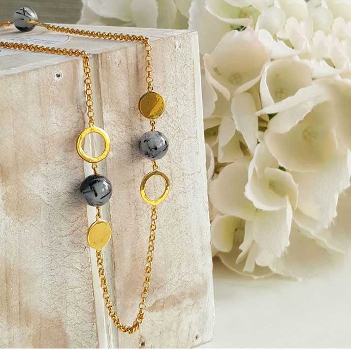 Rutile Quartz Lariat