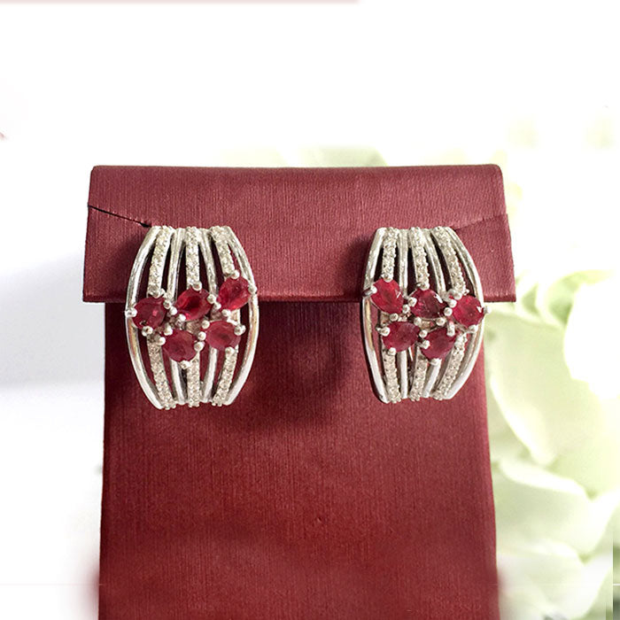 Ruby Ring & Earrings Set