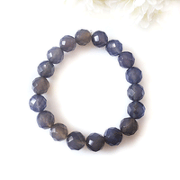 Multi Faceted Blue Sapphire Bracelet By Nafisa Designs