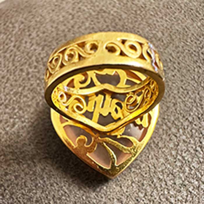 Tahera Rose Quarts Ring