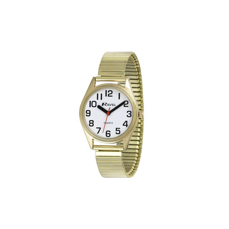 Ravel Mens Expander Bracelet Watch Gilt + Ravel Womens Expander Bracelet Gilt Watch Watch R0225.02.2+R0225.02.1