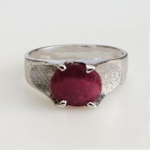 Convectional Men Ruby Ring