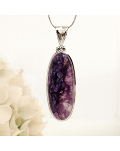 Charoite Pendant in high-quality silver ready available at Nafisa Designs, Manchester UK. Free Global Shipping!
For Inquiries Call or WhatsApp: +447878581702 OR +96567725075