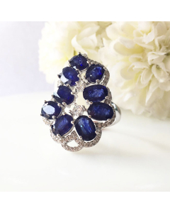 Swank Blue Sapphire Ring