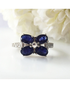 Rhythmic Blue Sapphire Ring