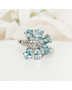 Periwinkle Topaz Ring