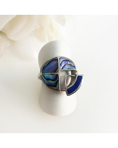 Lapis Lazuli & Paua Shell Ring