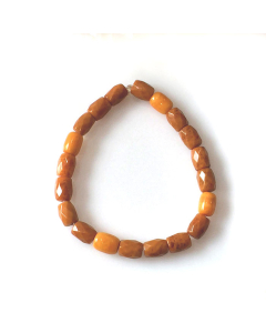Amber Multi Faceted Bead Bracelet