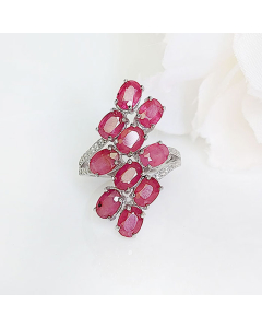 Ruby ring in high-quality silver ready available at Nafisa Designs, Manchester UK. Free Global Shipping!
For Inquiries Call or WhatsApp: +447878581702 OR +96567725075