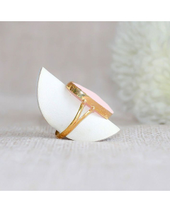 Classic Pink Opal Ring