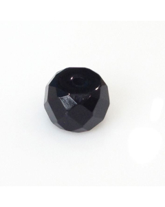 Onyx - Flat Faceted Bead