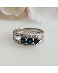 Trio Sapphire Ring