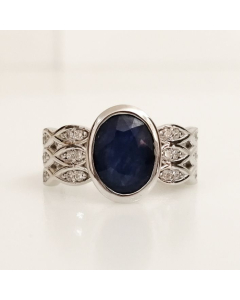 Blue Sapphire Unisex Ring