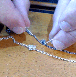 How to remove knots from chain.
