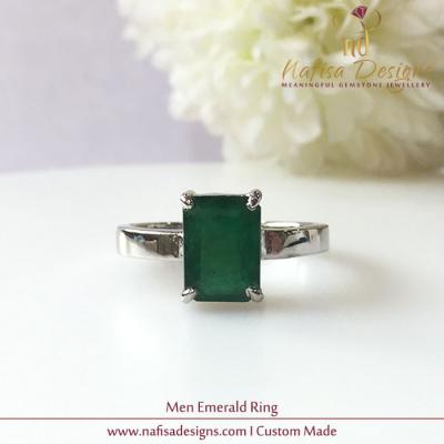 Men Emerald Ring