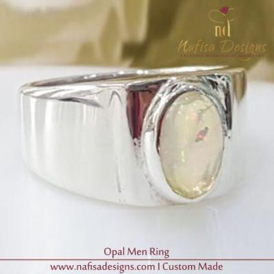 Opal Men Ring