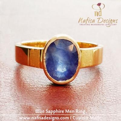 Blue Sapphire Men Ring